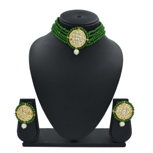kundan-green-choker